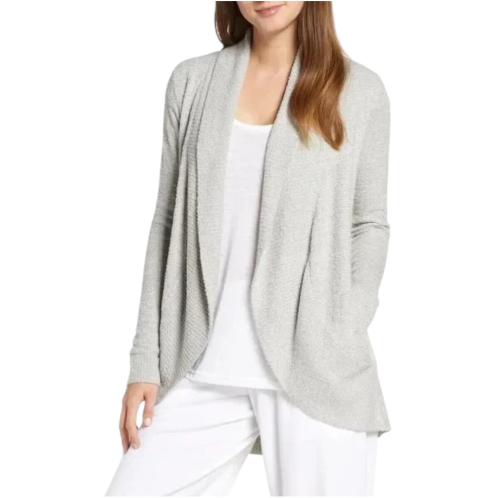 Barefoot Dreams CozyChic Lite‎ Circle Cardigan L/XL Pewter Pearl NWT